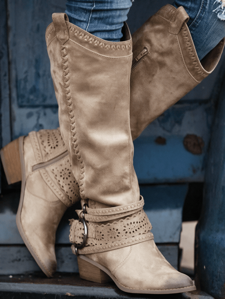 Georgia | Slouched Western Boots