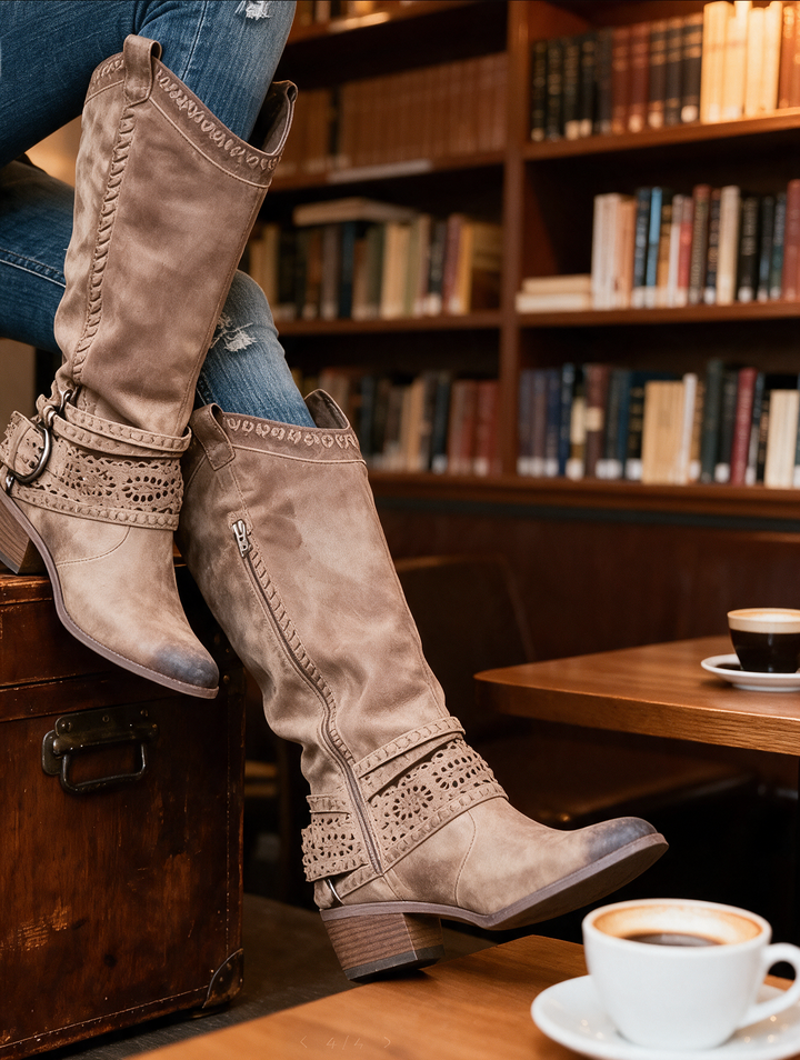 Georgia | Slouched Western Boots